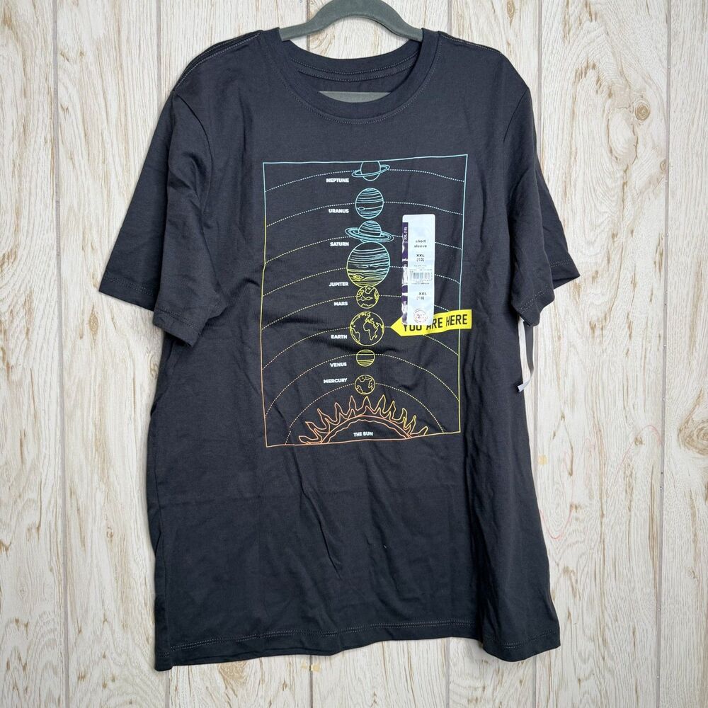 Wonder Nation Boys' & Big Boys' You Are Here, Short Sleeve Graphic T-Shirt XXL